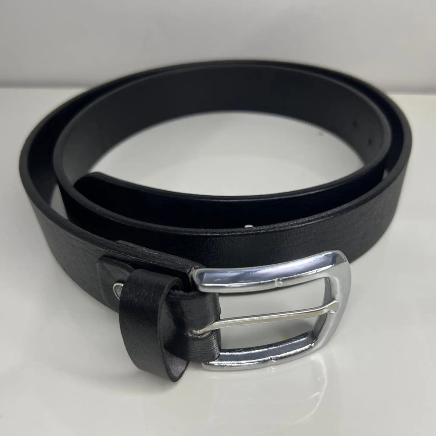 Genuine Leather Belt for Men – Black & Brown | High Quality with Durable Metal Buckle